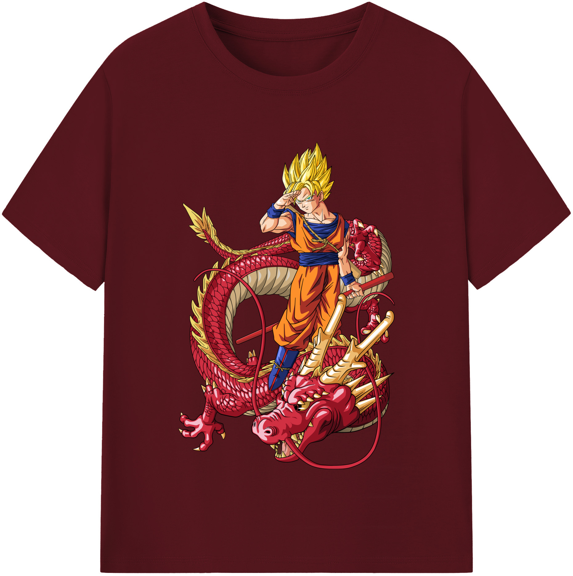 （画像用） ドラゴンボール 孫悟空（そん ごくう）Son Goku カカロット DRAGON BALL Kakarotto 綿100％半袖Tシャツ（フロントプリント）